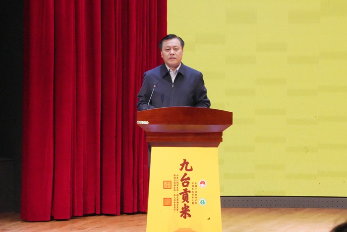 吉林省粮食和物资储备局党组书记、局长柴冠。人民网记者 李洋摄